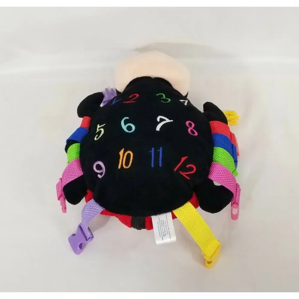 Buckle Toys Becky Ladybug Zipper Counting Buckles Fidget Sensory Plush Toy